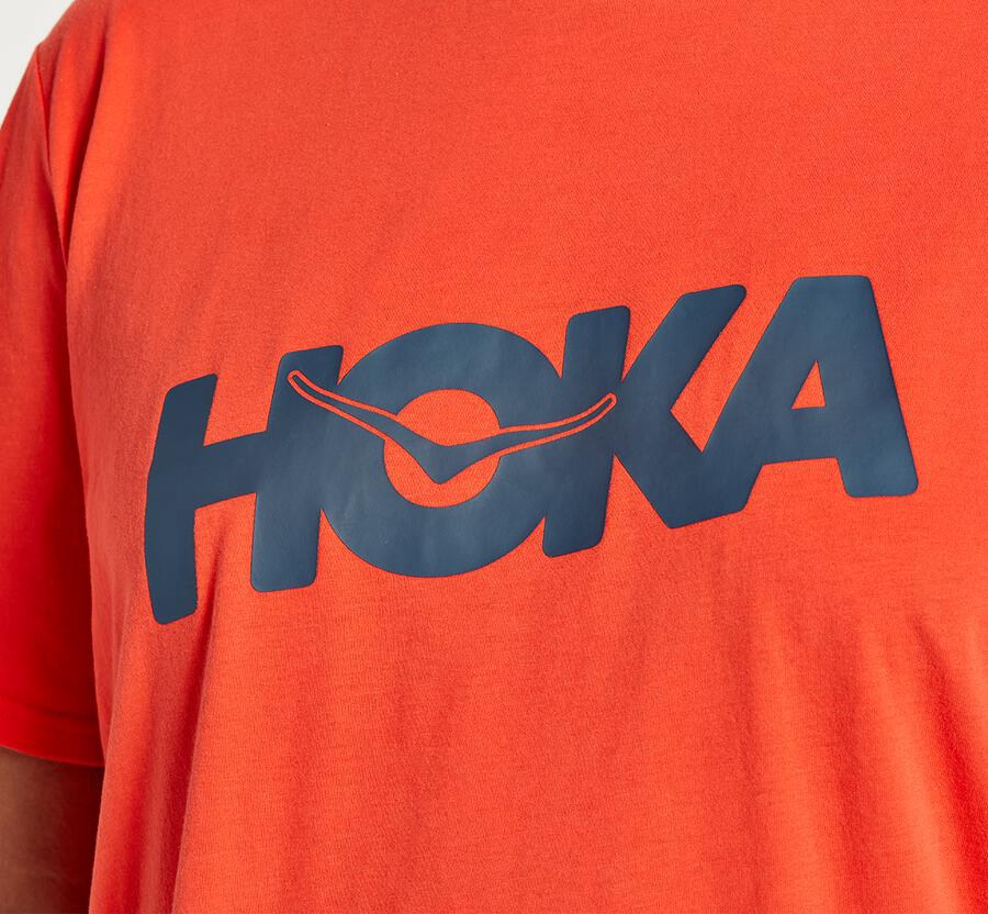 Chemise Hoka One One Brand Homme - Rouge - FVS-981465